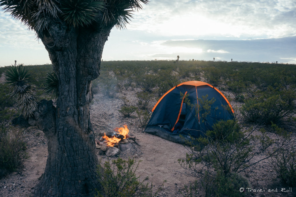 My camp in the desert